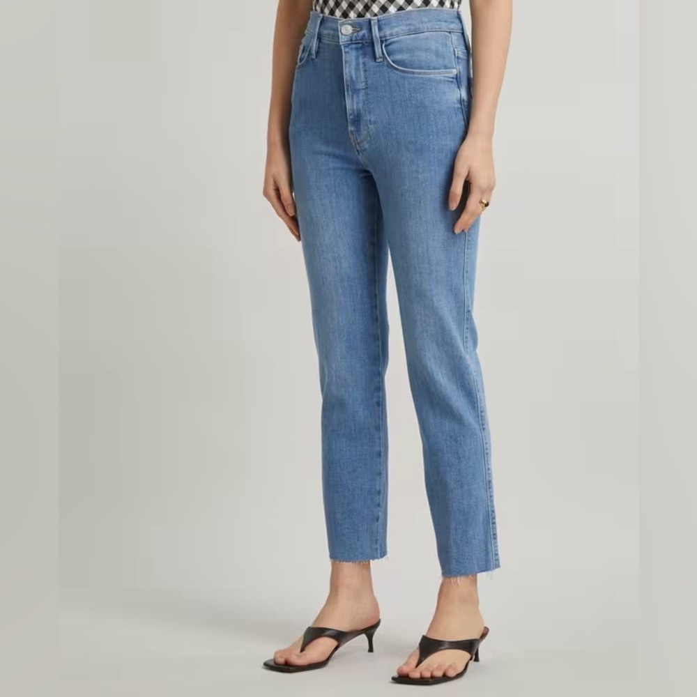 Frame Denim Le Sylvie crop raw hem Jeans, NWOT, size 25